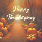 Sticker Chemin citrouille Belle Scène d'automne personnali (Devant)