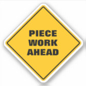 Sticker Chemin de diamant jaune SIGN pièce de travail deva (Devant)