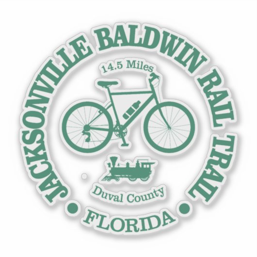 Sticker Chemin de fer Jacksonville Baldwin (cyclisme) (Devant)
