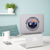 Sticker Chemin de la côte est (rd2) (Ordinateur portable sur le bureau)