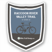 Sticker Chemin de la vallée de la rivière Raccoon (Devant)