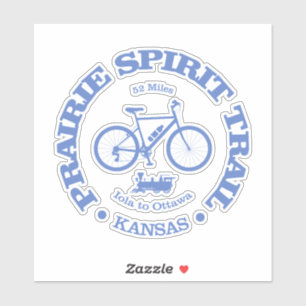 Sticker Chemin de l'Esprit des Prairies (cyclisme)