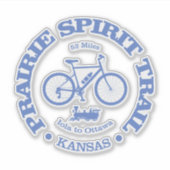 Sticker Chemin de l'Esprit des Prairies (cyclisme) (Devant)