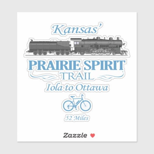 Sticker Chemin de l'esprit des Prairies (RT2) (Feuille)