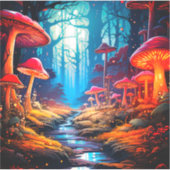 Sticker Chemin du champignon (Devant)