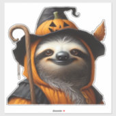 Sticker Chemise classique Sloth Halloween (Feuille)