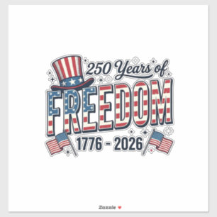 Sticker Chemise commémorative patriotique 250 ans de liber