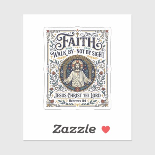 Sticker Chemise d'art d'écriture de Jésus Bible Journaling (Feuille)