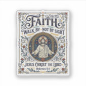 Sticker Chemise d'art d'écriture de Jésus Bible Journaling (Devant)