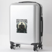 Sticker Chemise de citation de maison hantée gothique vint (Sur valise)
