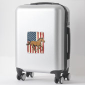 Sticker Chemise de conception de drapeau patriotique de ch (Sur valise)