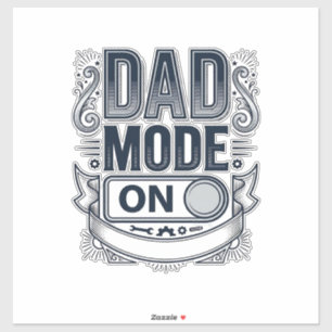 Sticker Chemise de conception de gravure vintage mode Papa