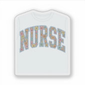 Sticker Chemise de conception de lettrage universitaire fl (Devant)