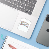 Sticker Chemise de conception de lettrage universitaire fl (Ordinateur portable avec iPhone)