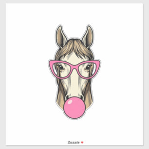 Sticker Chemise de conception de lunettes roses Vintage Ch
