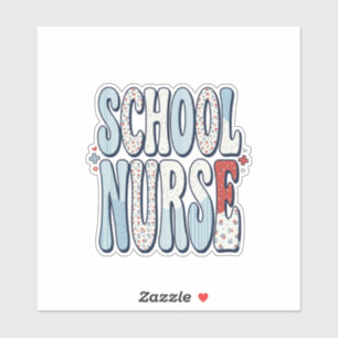 Sticker Chemise de conception de typographie florale vinta