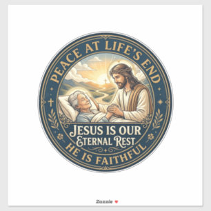 Sticker Chemise de confort Jésus Hospice en fin de vie Chr