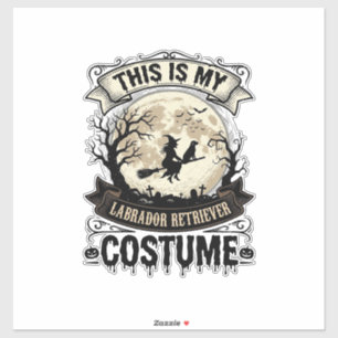 Sticker Chemise de costume d'Halloween de sorcière de Retr