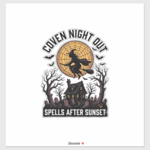 Sticker Chemise de coven hanté Maison de sorcière vintage