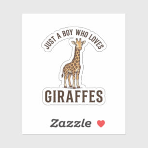 Sticker Chemise de gravure vintage de garçon qui aime les
