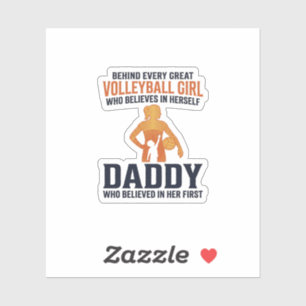 Sticker Chemise de gravure vintage de papa de fille de vol