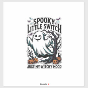 Sticker Chemise de sorcière d'Halloween Design d'humour de
