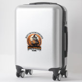 Sticker Chemise de sorcière Halloween Lecture de grimoire (Sur valise)