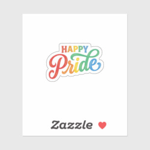 Sticker Chemise de typographie arc-en-ciel vintage de la f