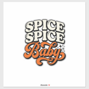 Sticker Chemise de typographie rétro vintage Spice Spice B