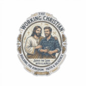 Sticker Chemise des métiers de la construction Jésus Graph (Devant)