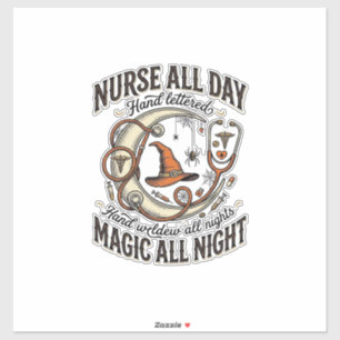 Sticker Chemise d'infirmière Halloween Sorcière Médicale É