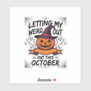 Sticker Chemise drôle d'Halloween avec des fantômes de cit