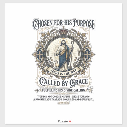 Sticker Chemise Électricien Jésus Conception basée sur la  (Feuille)
