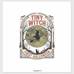 Sticker Chemise Halloween de Sorcière Bébé pour Première S
