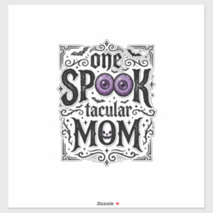 Sticker Chemise Halloween Maman Gravure Vintage Épouvante