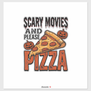 Sticker Chemise Horror Pizza pour les fans de soirées ciné