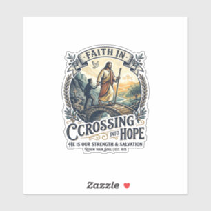 Sticker Chemise Jésus Immigration Nouveau Départ Courage C