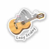 Sticker Chemise Lazy friday (Recto)