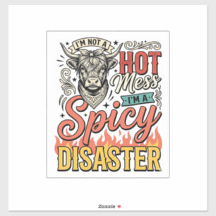 Sticker Chemise occidentale vintage de vache des Highlands