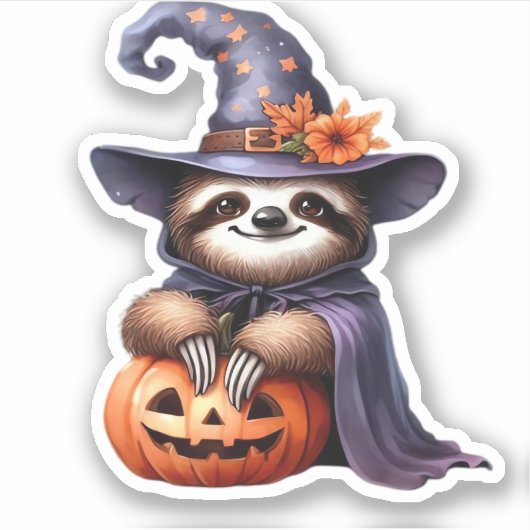 Sticker Chemise T classique Sloth Halloween (Devant)