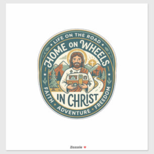 Sticker Chemise Vintage Jésus RV Camper Life Graphique Chr