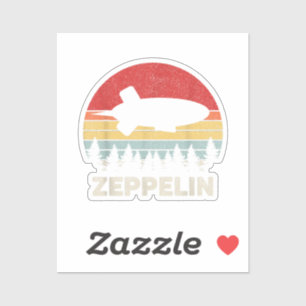 Sticker Chemise Zeppelin Rétro Vintage Dirigeable Aéronef