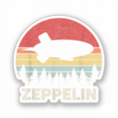 Sticker Chemise Zeppelin Rétro Vintage Dirigeable Aéronef (Recto)