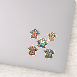 Sticker Chemises Hawaïennes Mode Été