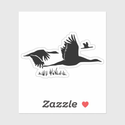 Sticker Cheptel d'oies (Feuille)