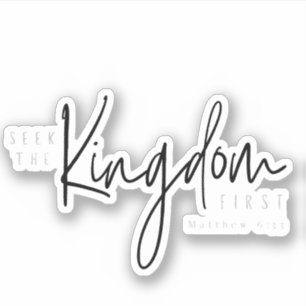 Sticker Cherchez d'abord le royaume chrétien