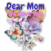 Sticker Chère Maman, Nous t'aimons (Devant)