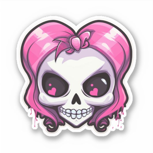 Sticker Cherished Skull (Devant)