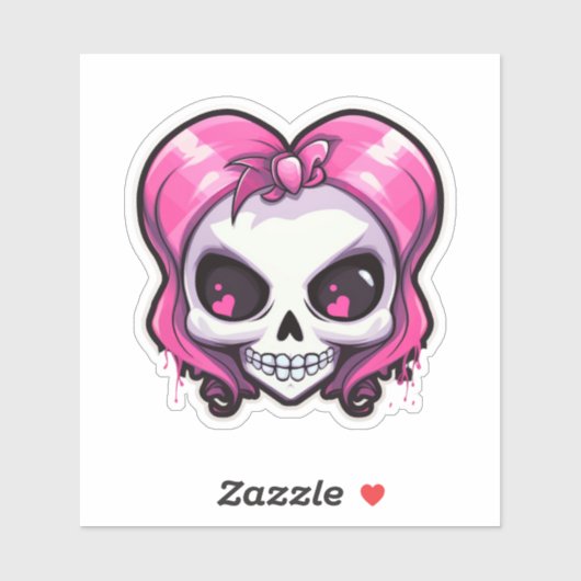 Sticker Cherished Skull (Feuille)