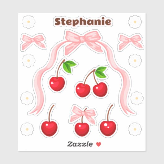 Sticker Cherry Sweet Anniversaire (Feuille)